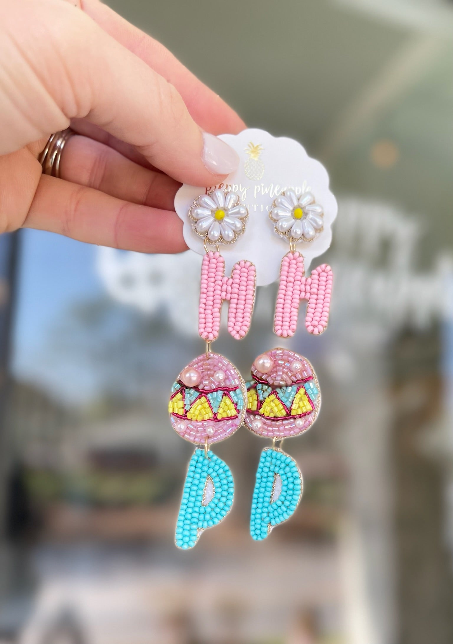 EASTER HOP Egg Earrings