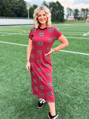 South Carolina Ribbed Midi Dress