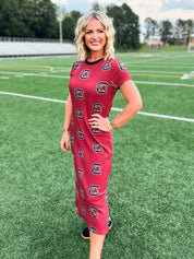 South Carolina Ribbed Midi Dress