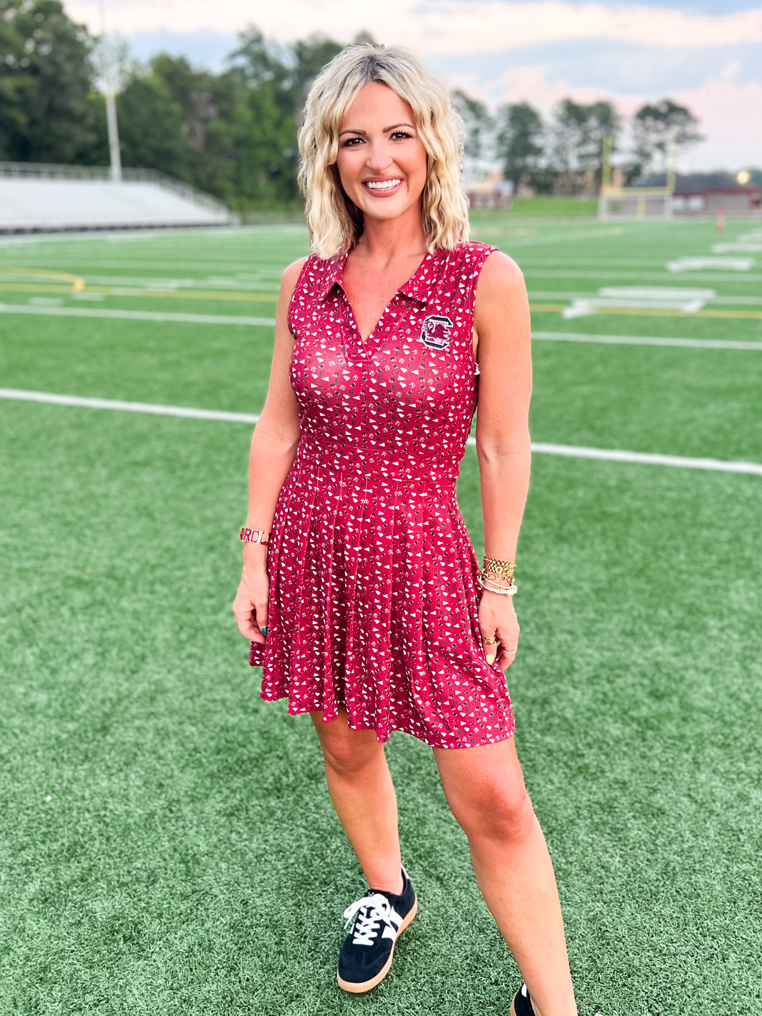 South Carolina Pleated Tennis Dress