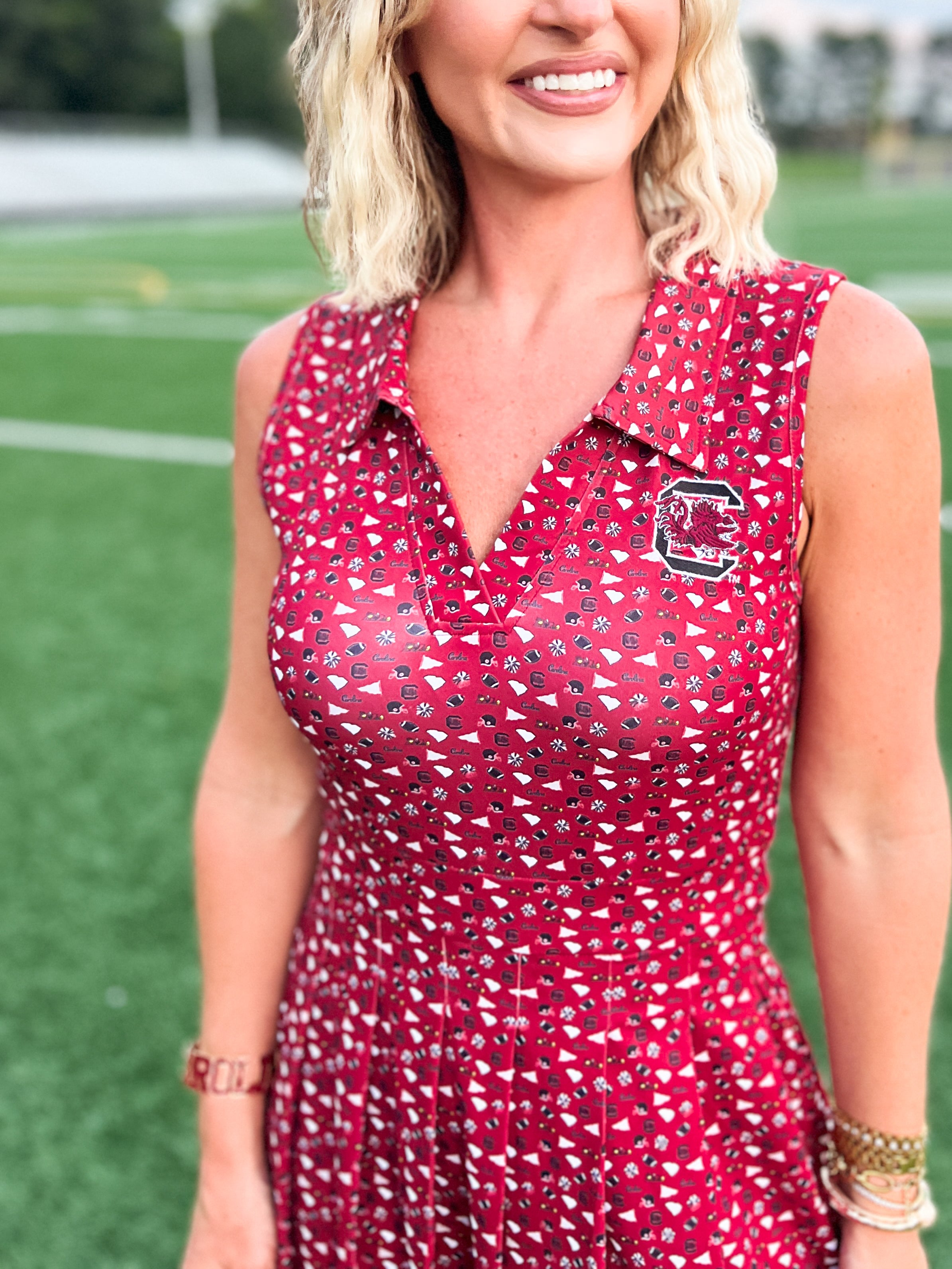 South Carolina Pleated Tennis Dress