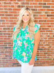 Blooming Possibilities Top - Green