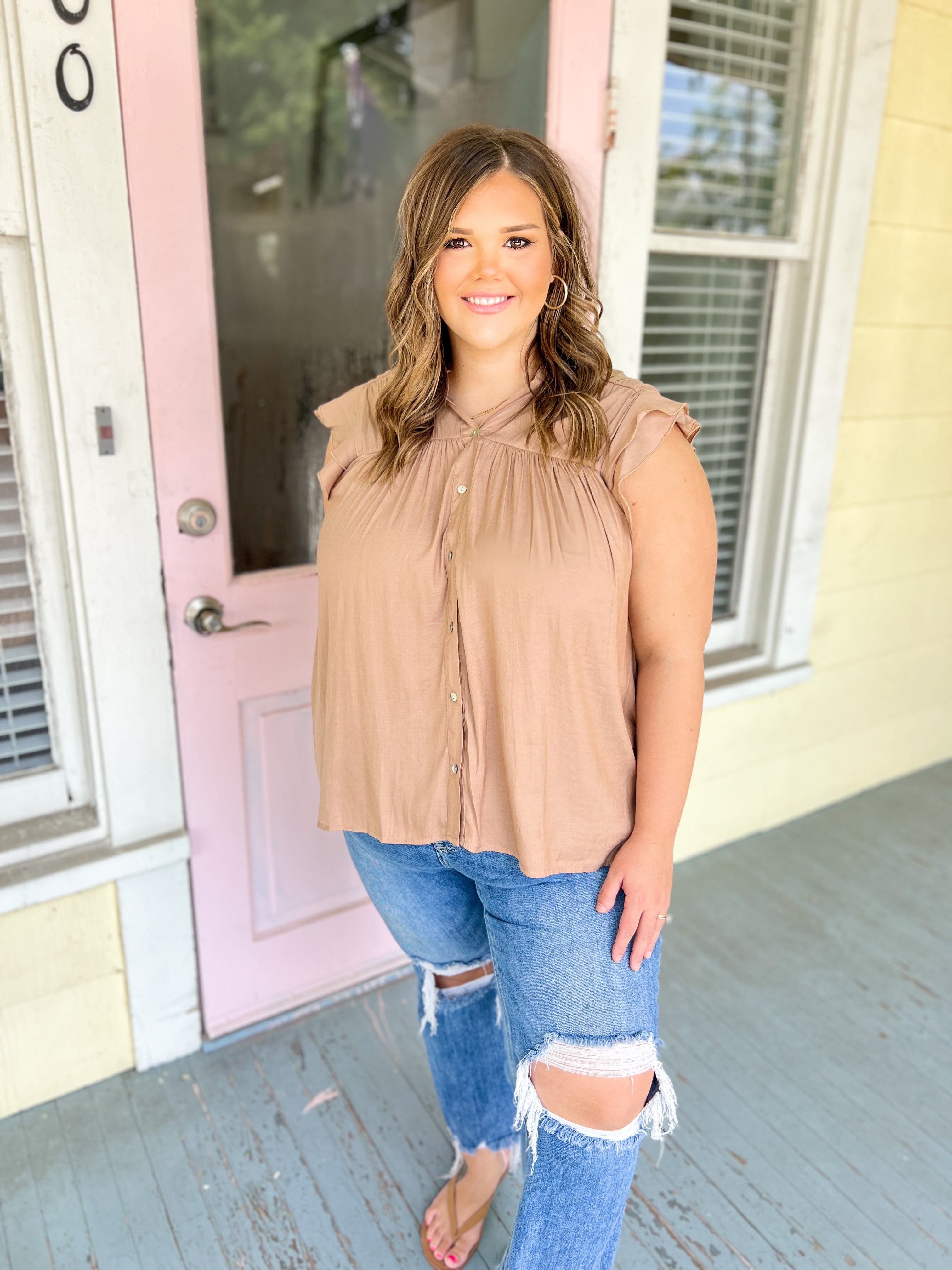 Fashionable Fave Top - Cappuccino