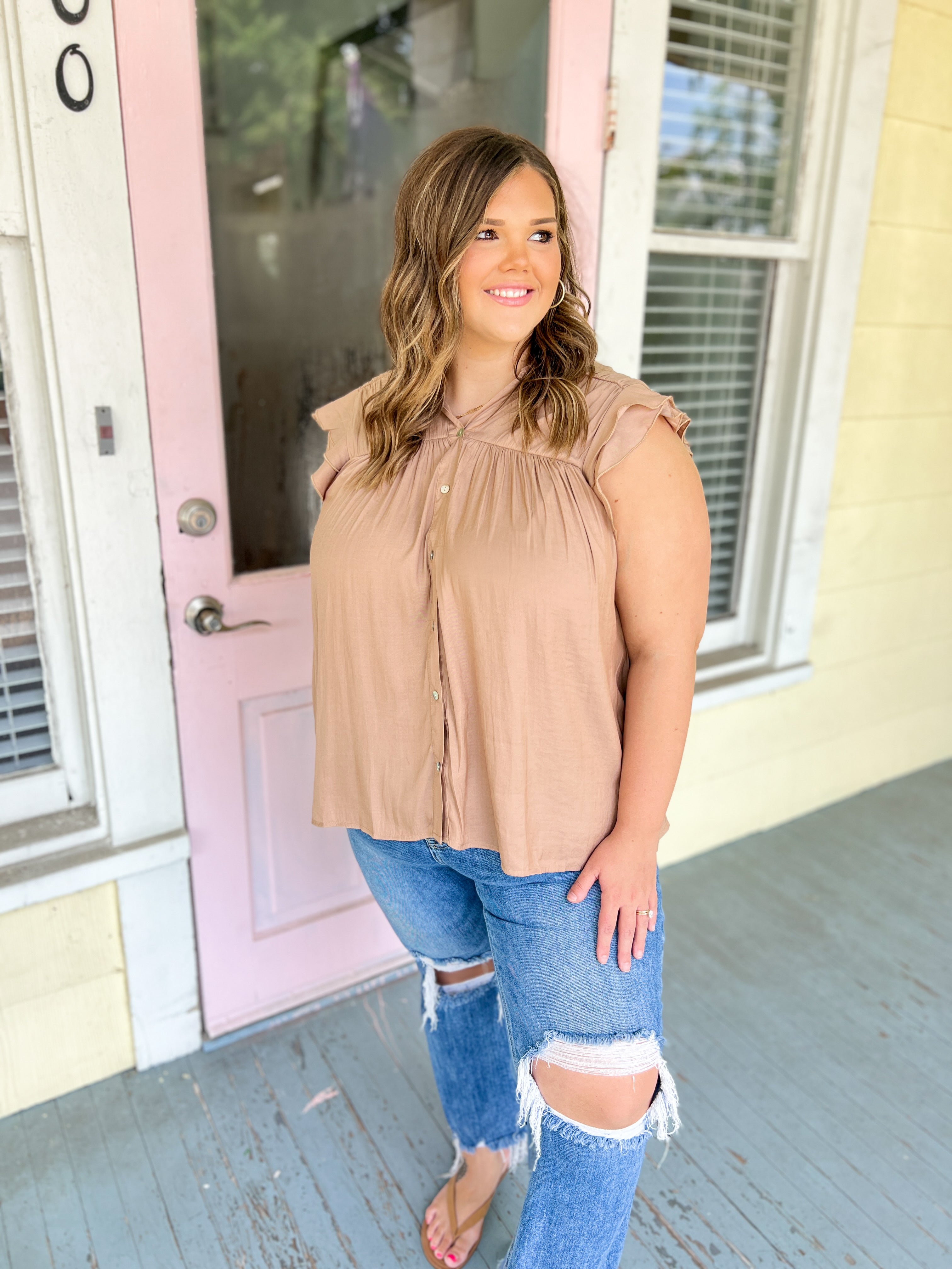 Fashionable Fave Top - Cappuccino