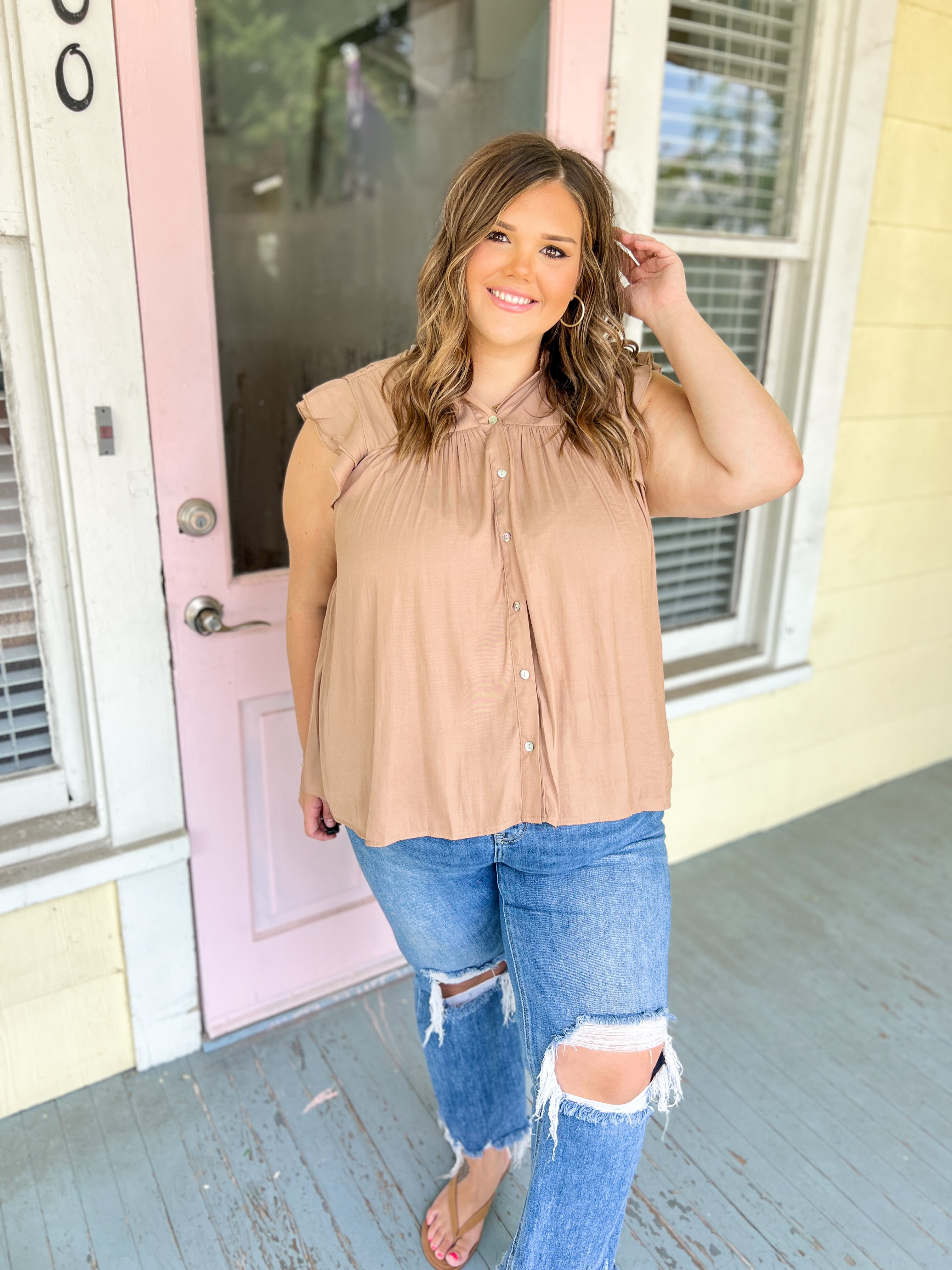 Fashionable Fave Top - Cappuccino