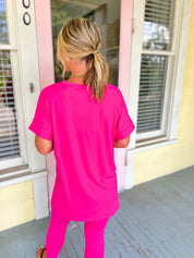 Slow Mornings Loungewear Set - Hot Pink