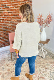 Made You Mine Knit Sweater - Oatmeal