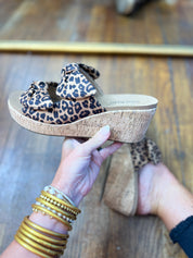 Corkys| Bowed Up Sandals - Leopard