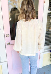 Pearls of Wisdom Peasant Top