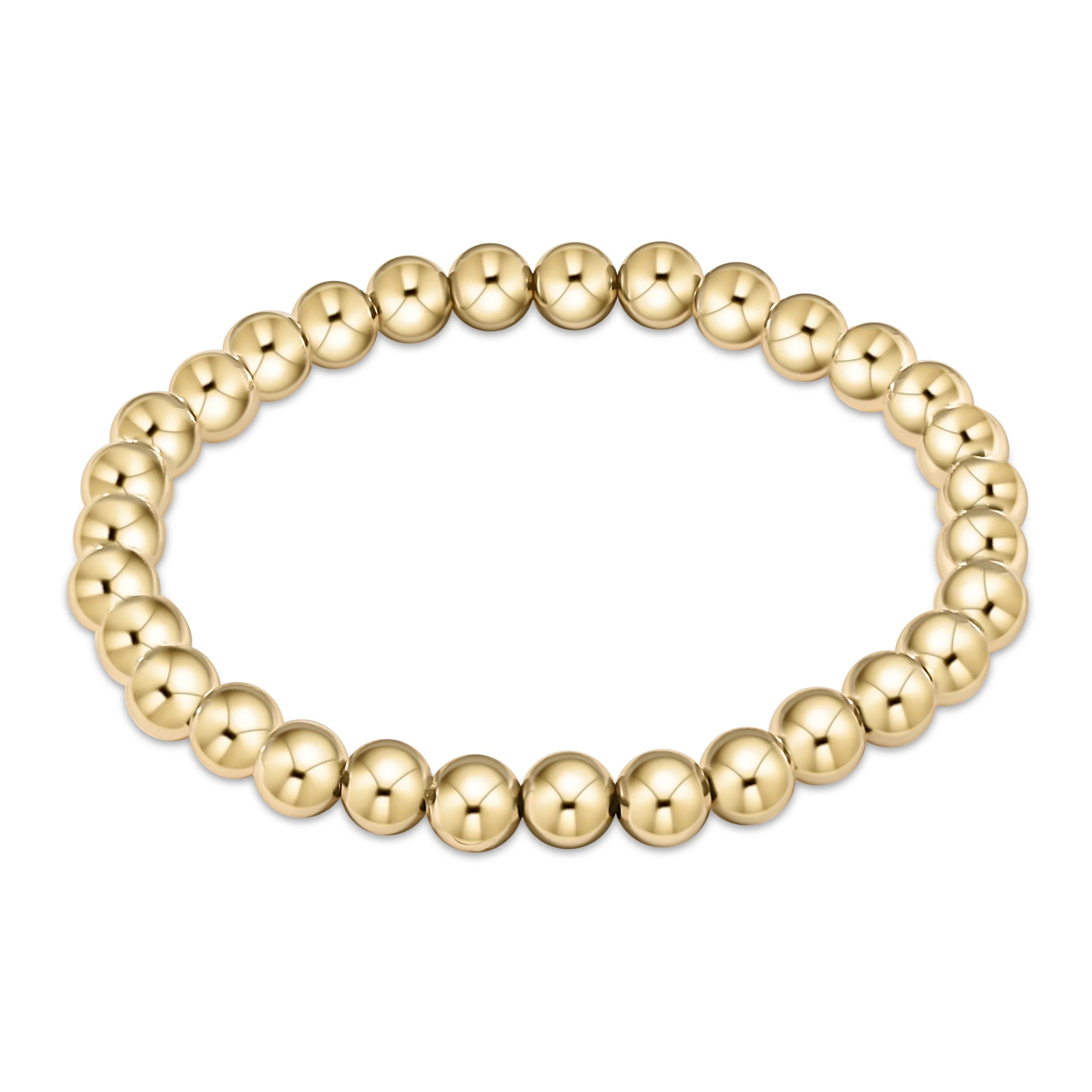 enewton classic gold 6mm bead bracelet with round ball links