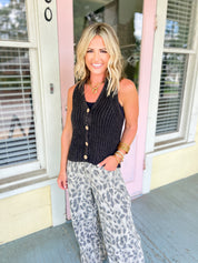 You Don't Know Jack  Sleeveless Top - Washed Black