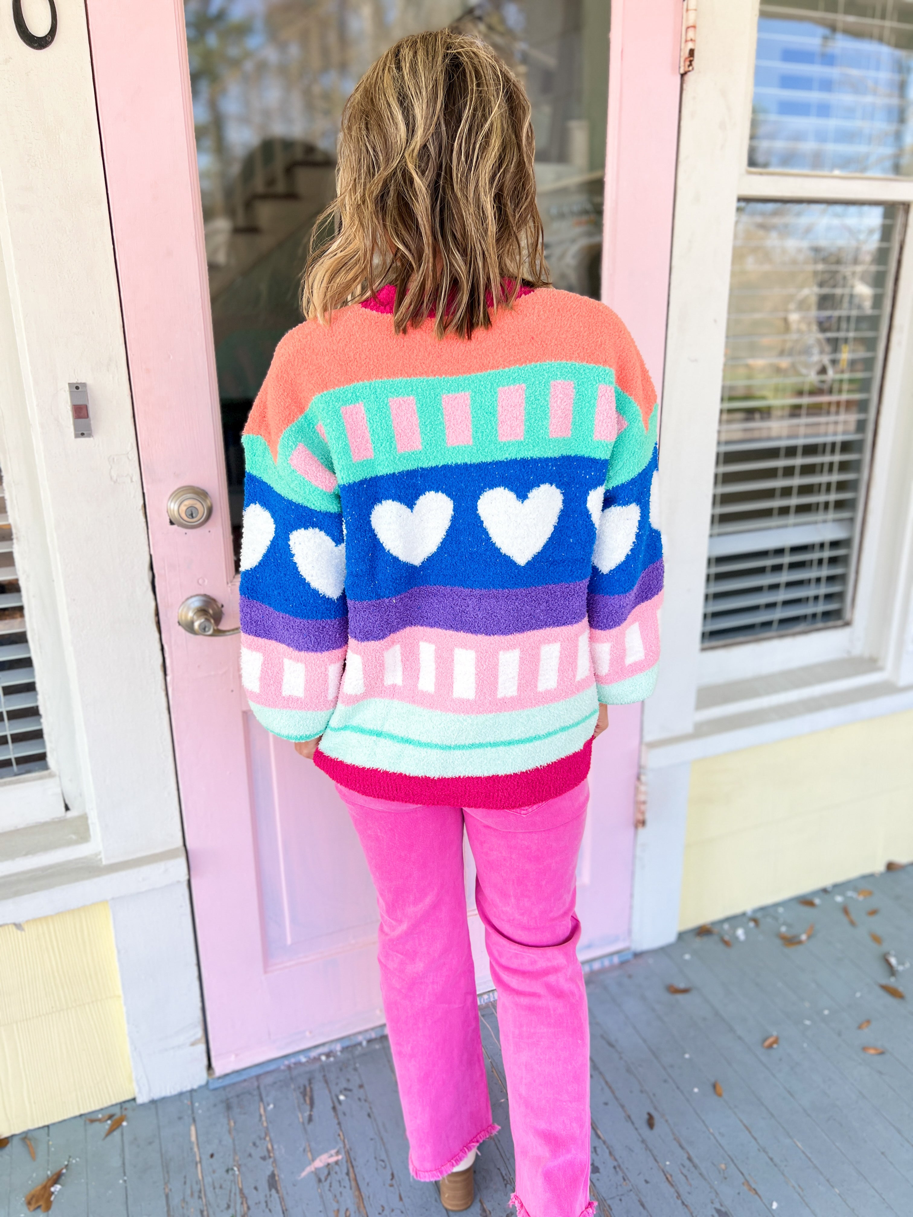 You Make My Heart Smile Knit Pullover
