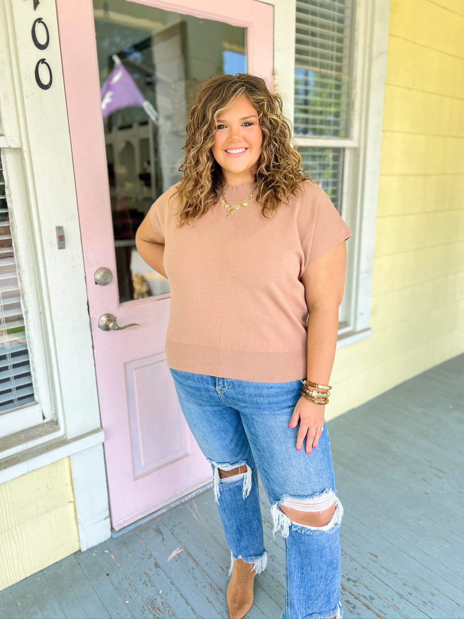 Treat You The Same Top - Mocha