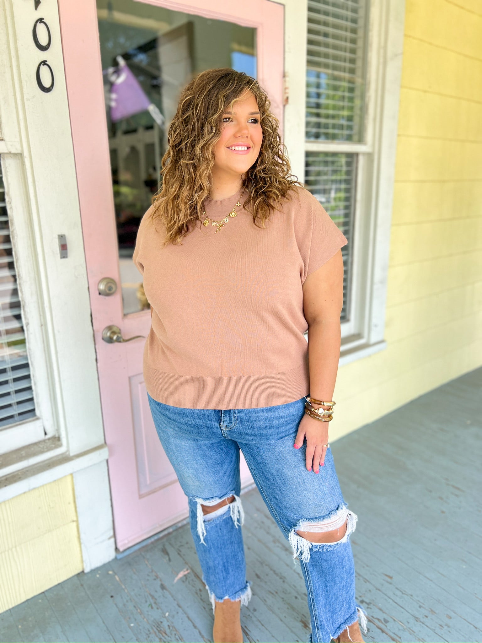 Treat You The Same Top - Mocha