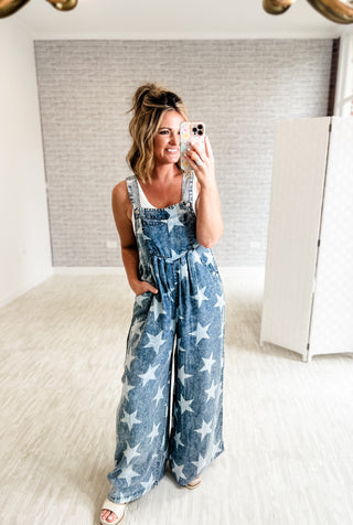 Follow the Sparks Denim Overalls