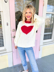 Waiting For Your Love Heart Sweater