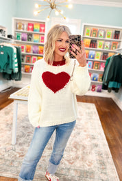 Waiting For Your Love Heart Sweater