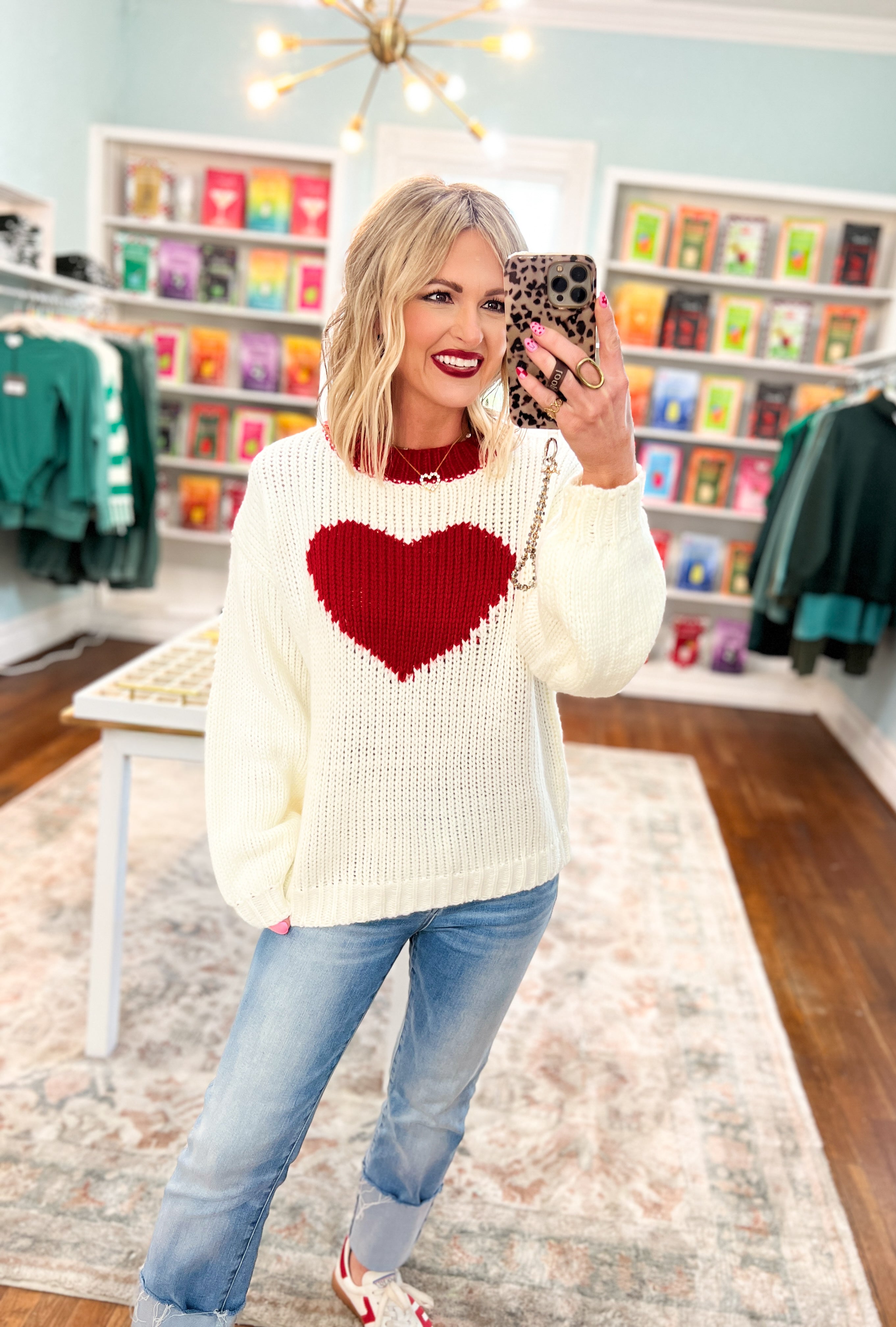 Waiting For Your Love Heart Sweater