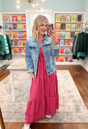 Don't Go Breaking My Heart Gingham Maxi