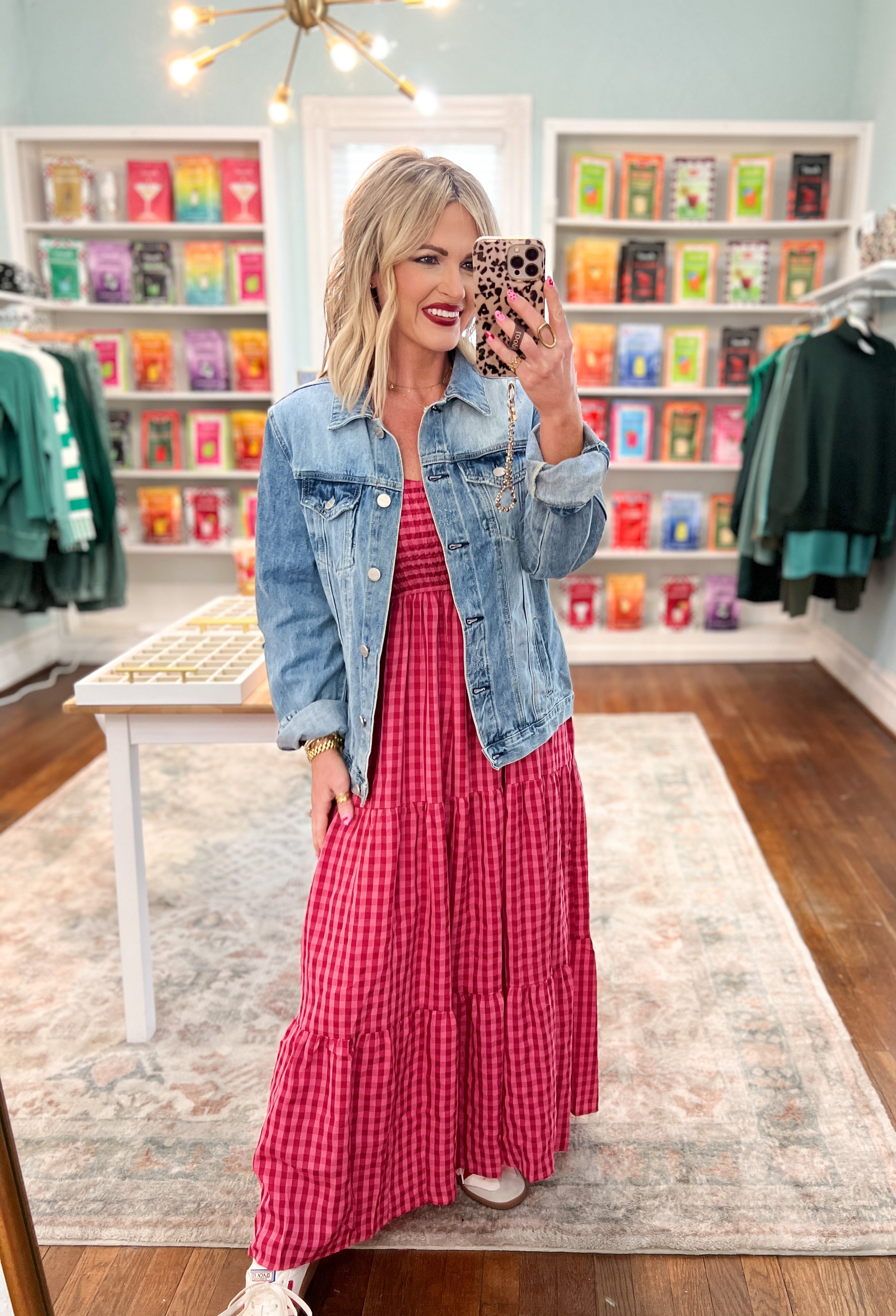 Don't Go Breaking My Heart Gingham Maxi