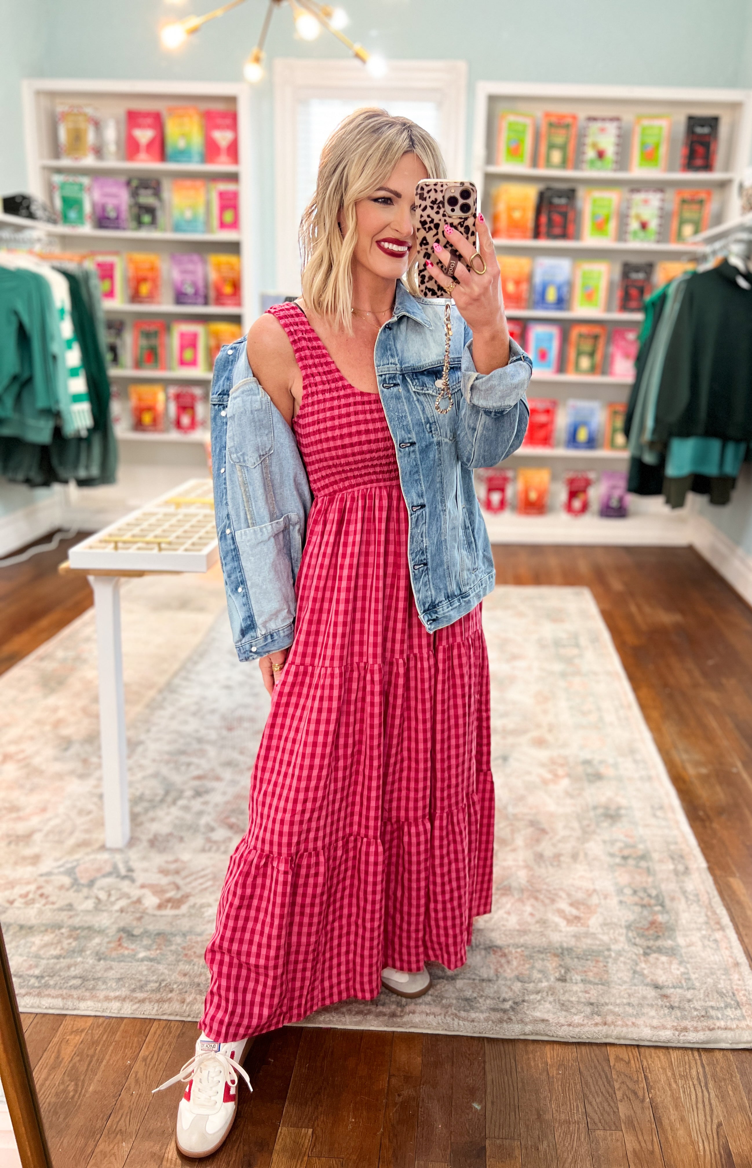 Don't Go Breaking My Heart Gingham Maxi