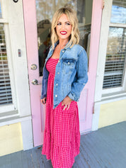 Don't Go Breaking My Heart Gingham Maxi