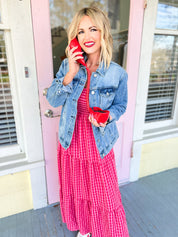 Don't Go Breaking My Heart Gingham Maxi