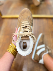 Corkys| Jet Lag Sneaker - Washed Cognac