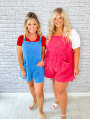 Happiest Days Romper - Cherry Red