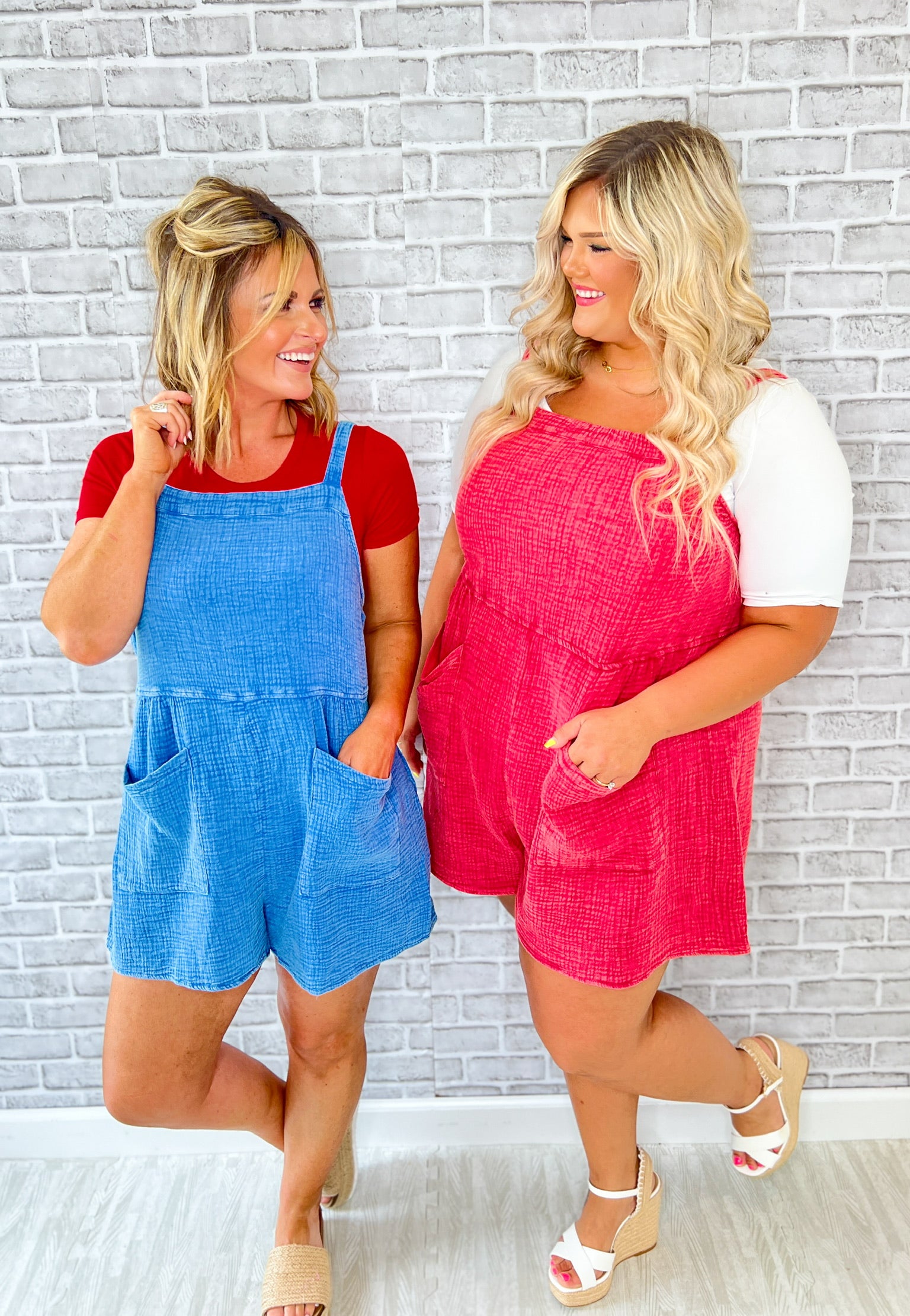 Happiest Days Romper - Cherry Red