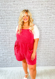 Happiest Days Romper - Cherry Red