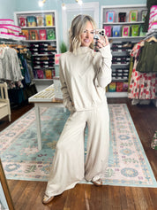 Make It Your Own Textured Sleeve Set - Beige Taupe
