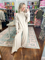 Make It Your Own Textured Sleeve Set - Beige Taupe