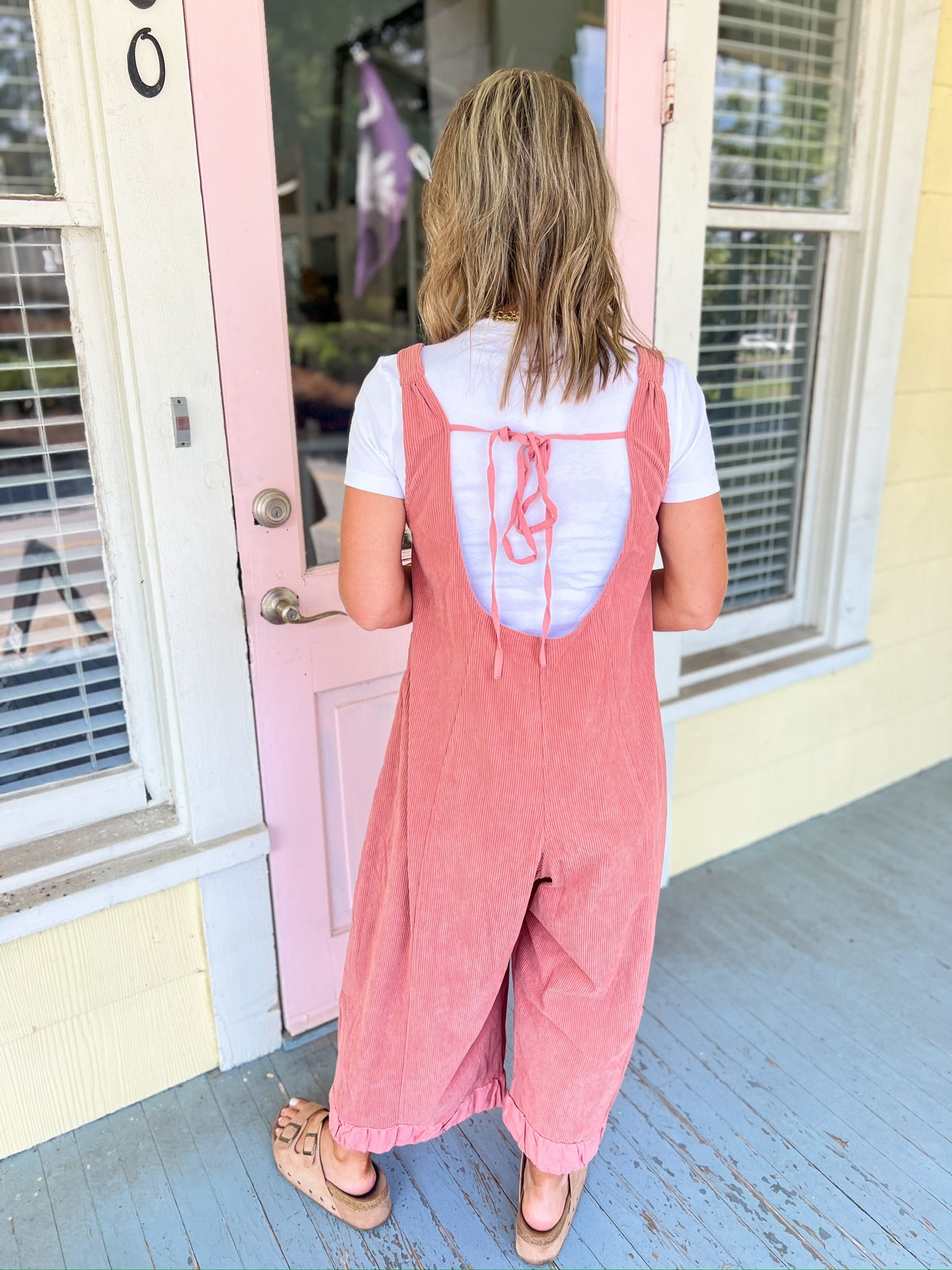 Go Big or Go Home Corduroy Overalls - Mauve