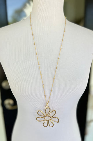 Outline Flower Necklace