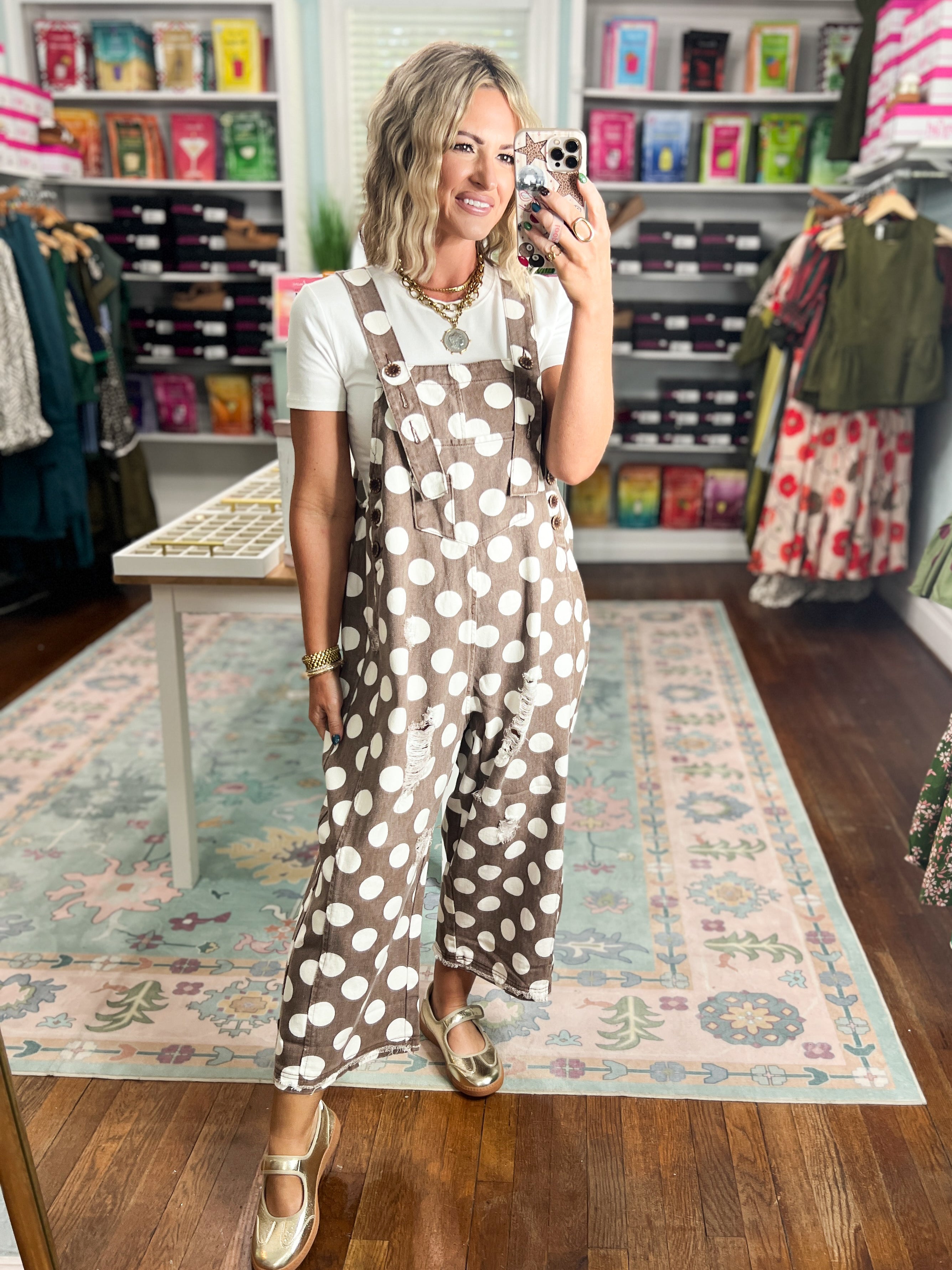 Spot Check Twill Overall - Mocha