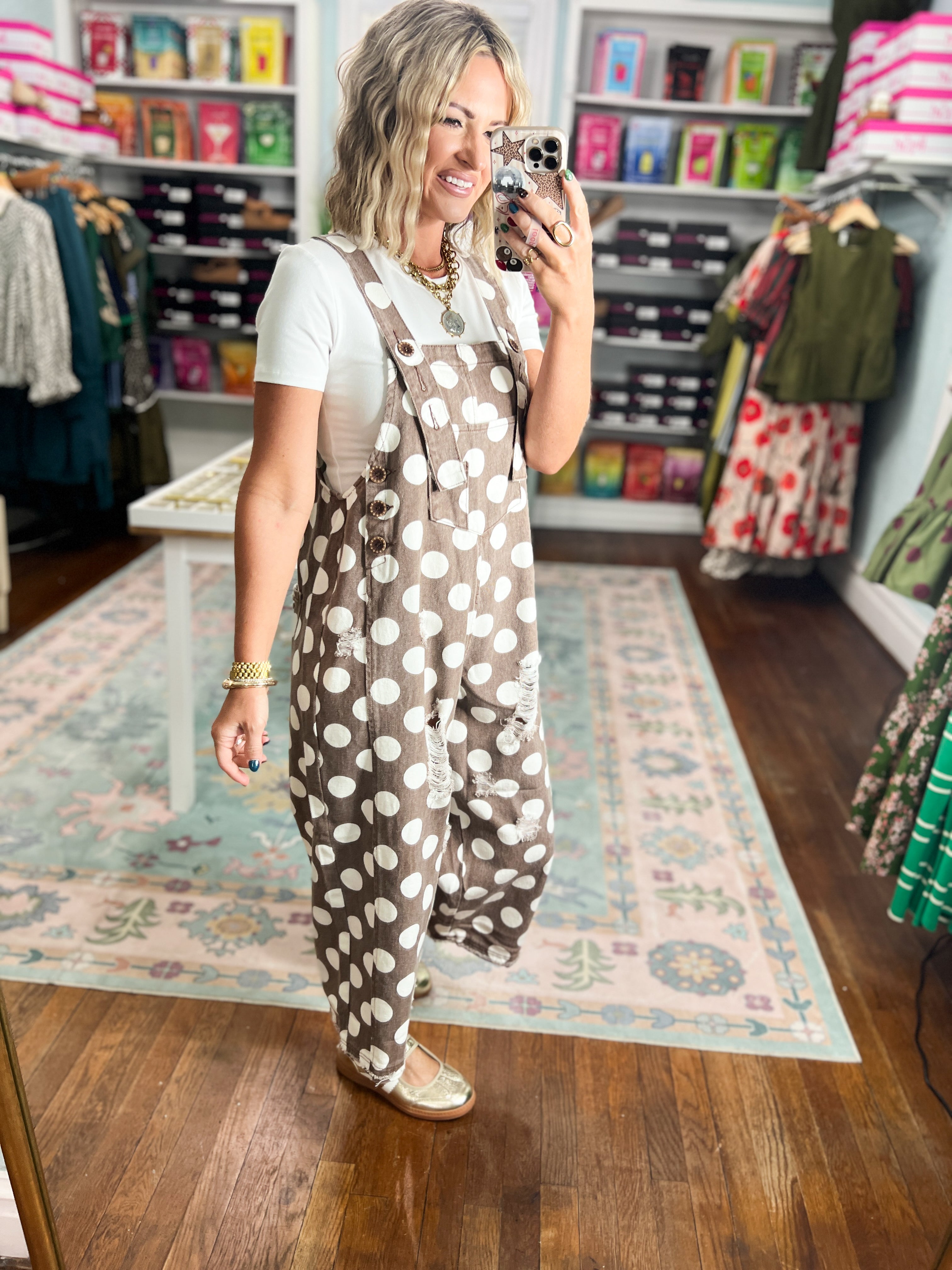 Spot Check Twill Overall - Mocha