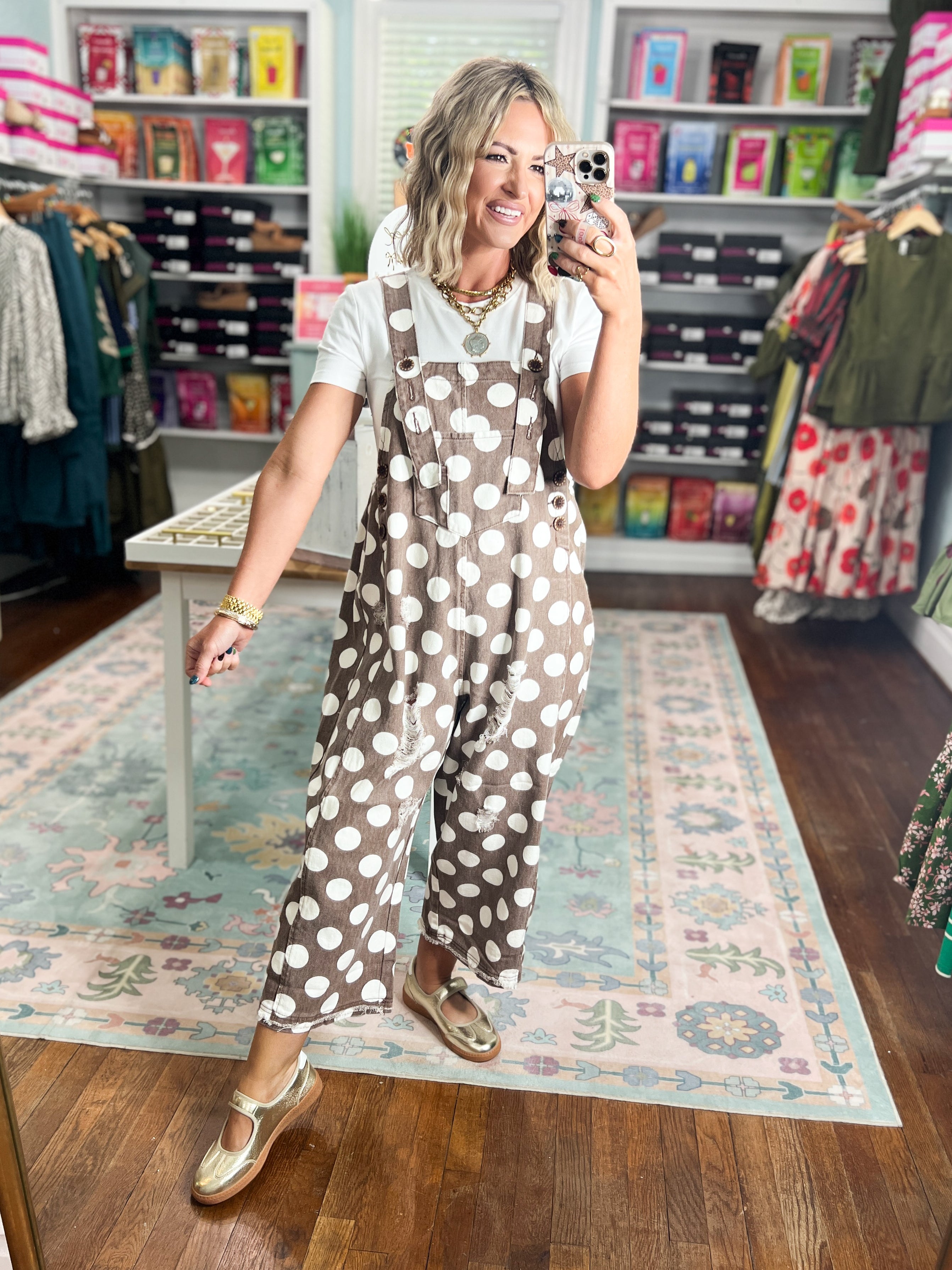 Spot Check Twill Overall - Mocha