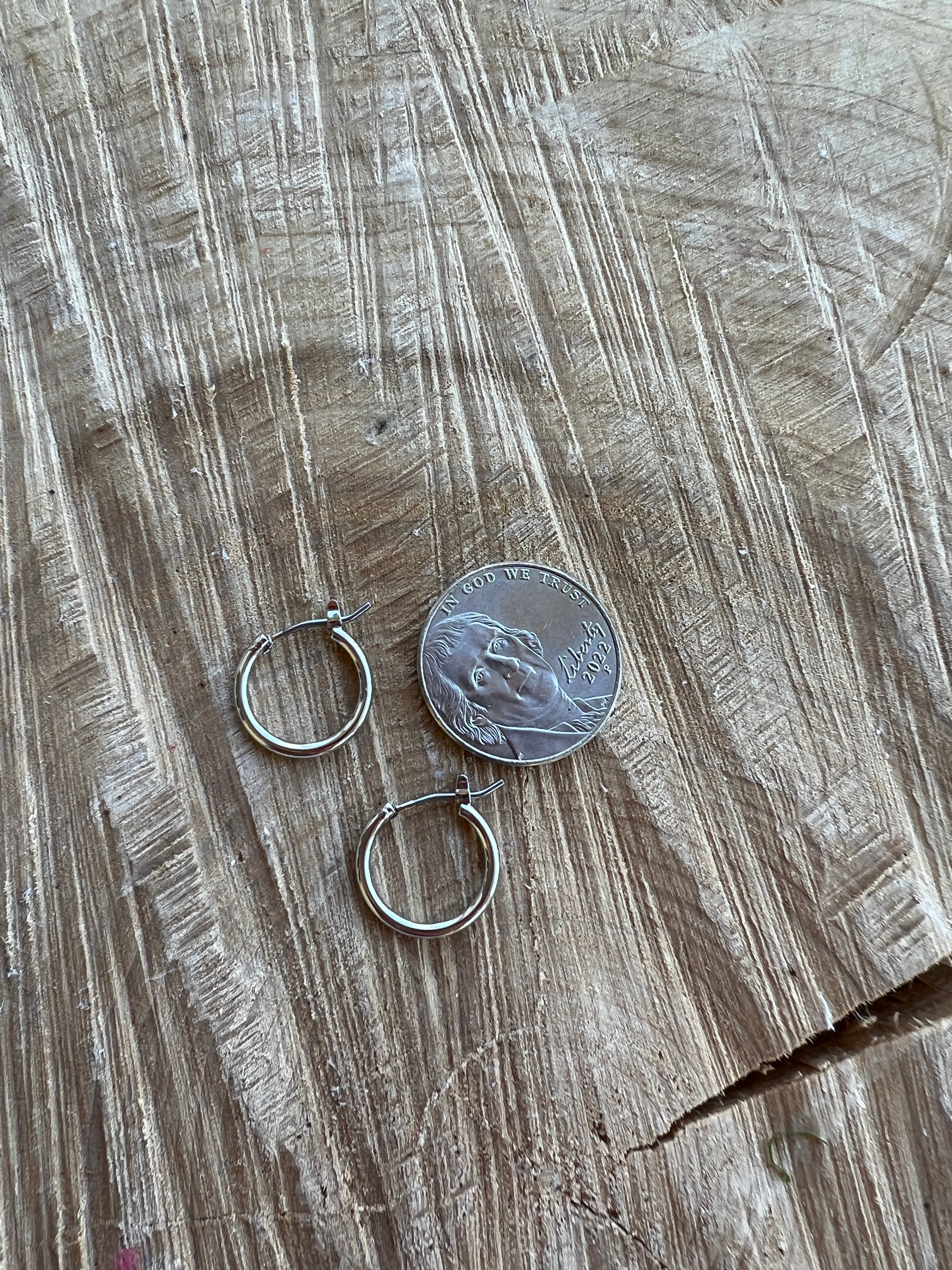 Small Brass Hoops