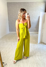 Rock the Night Jumpsuit - Avocado