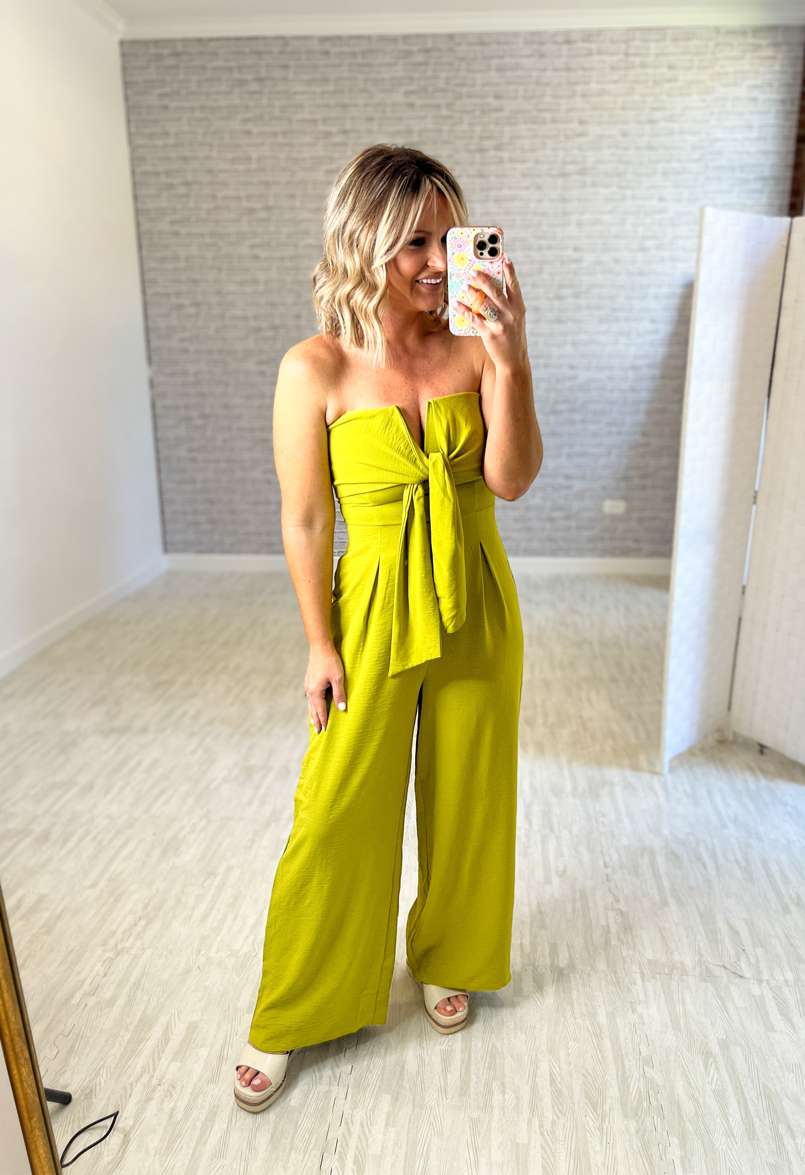 Rock the Night Jumpsuit - Avocado