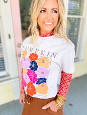 Keigan Mesh Top- Thankful Plaid