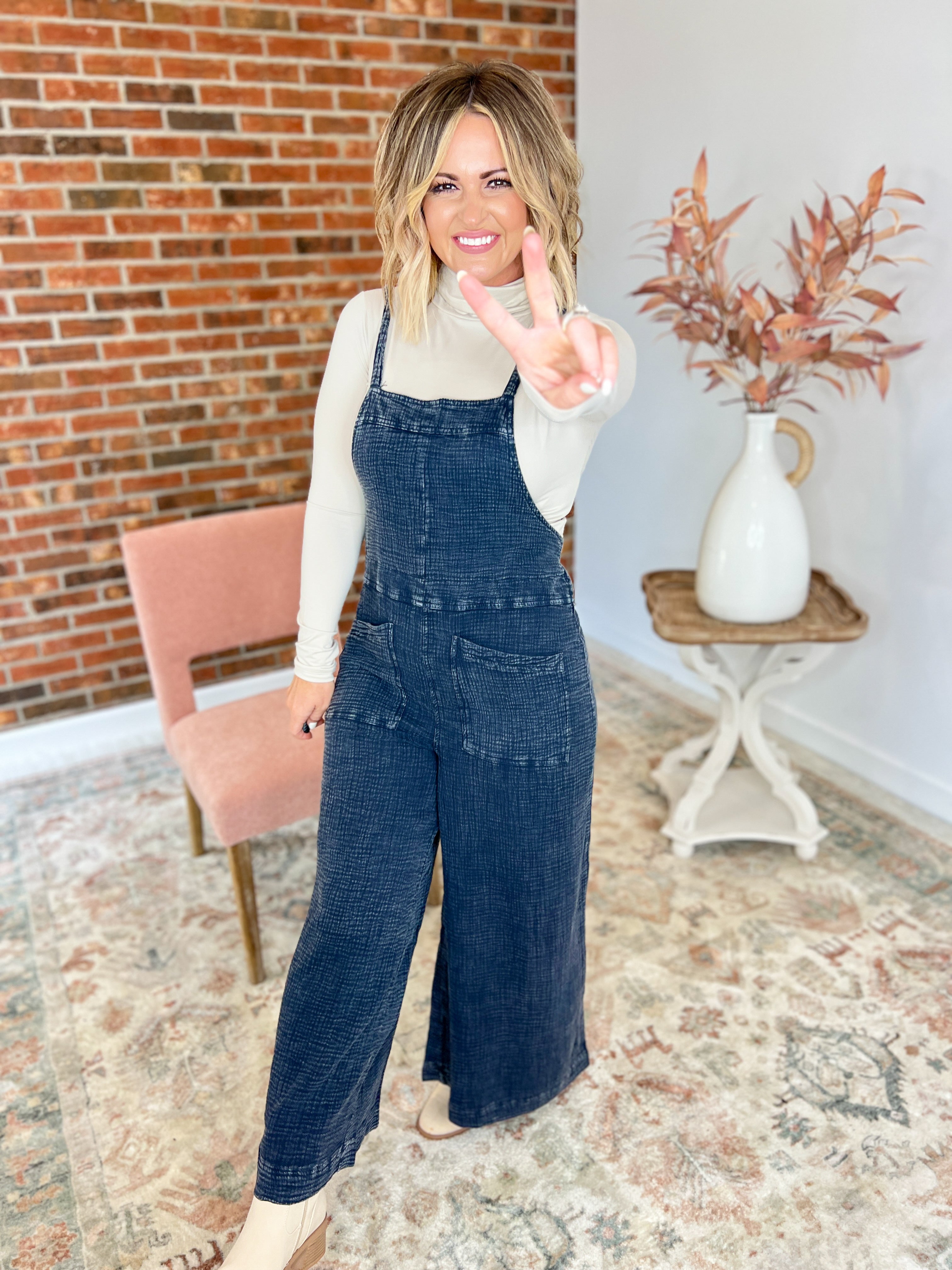 Nothing's Impossible Jumpsuit - Faded Denim