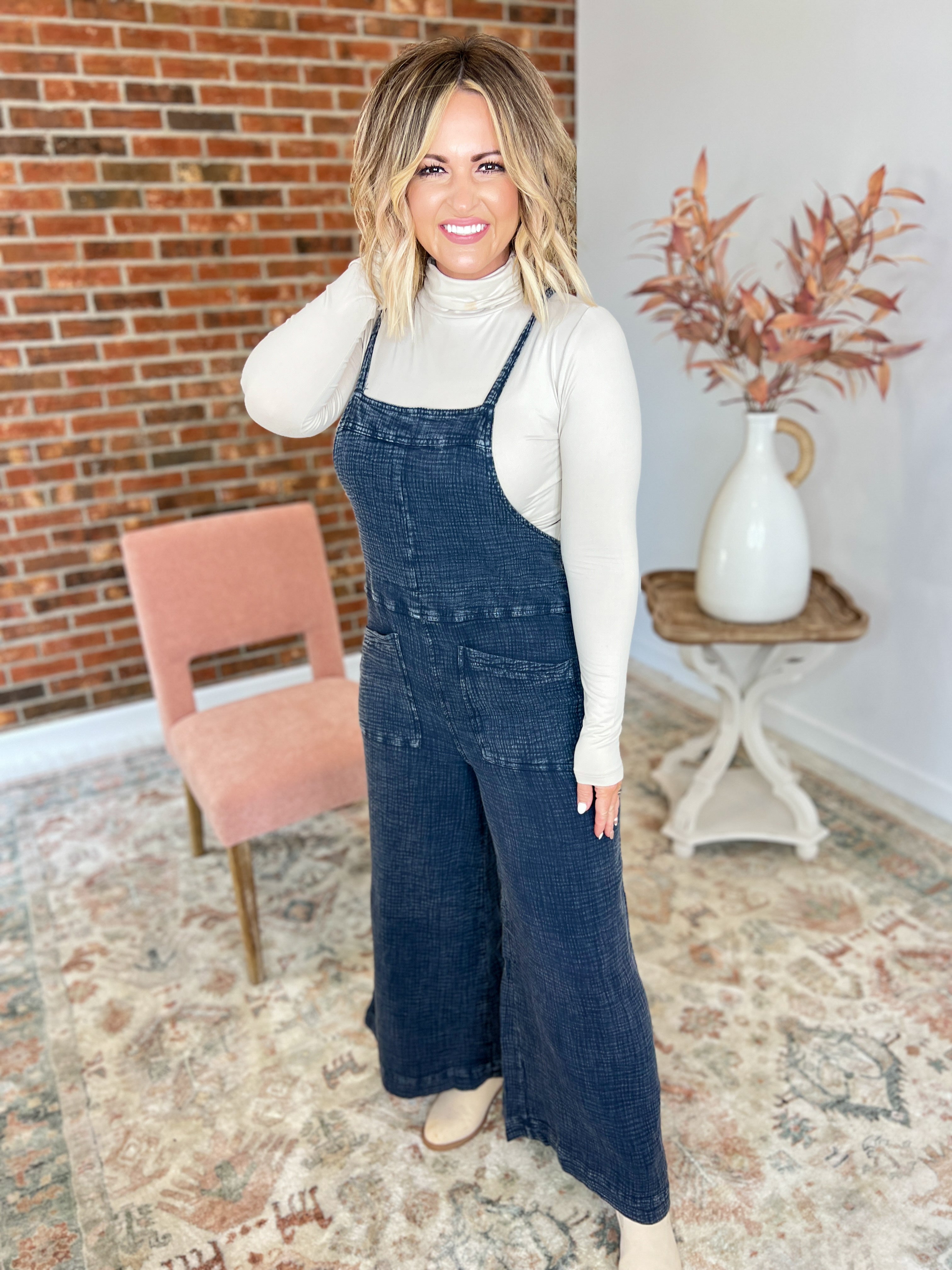 Nothing's Impossible Jumpsuit - Faded Denim