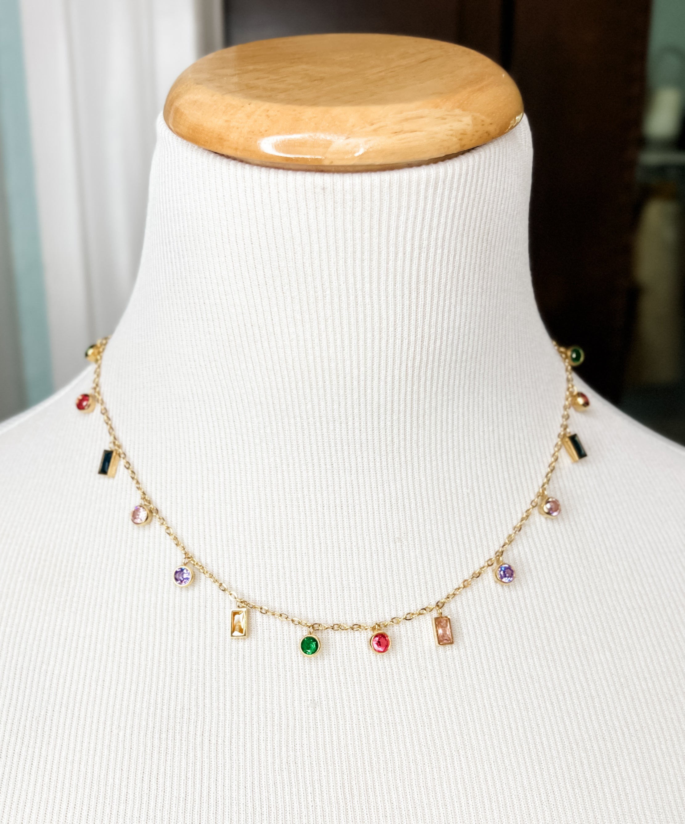 Color CZ Necklace