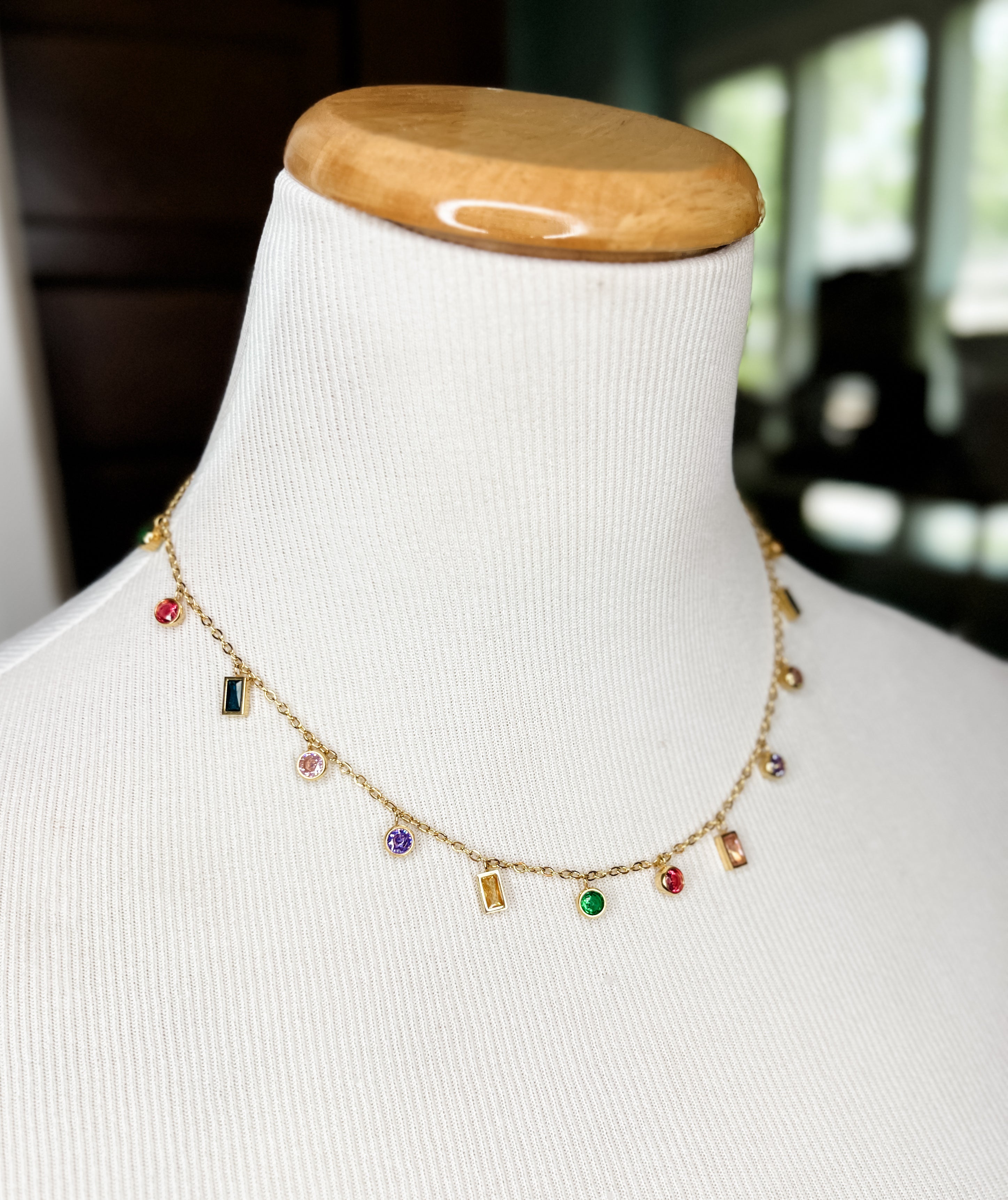 Color CZ Necklace