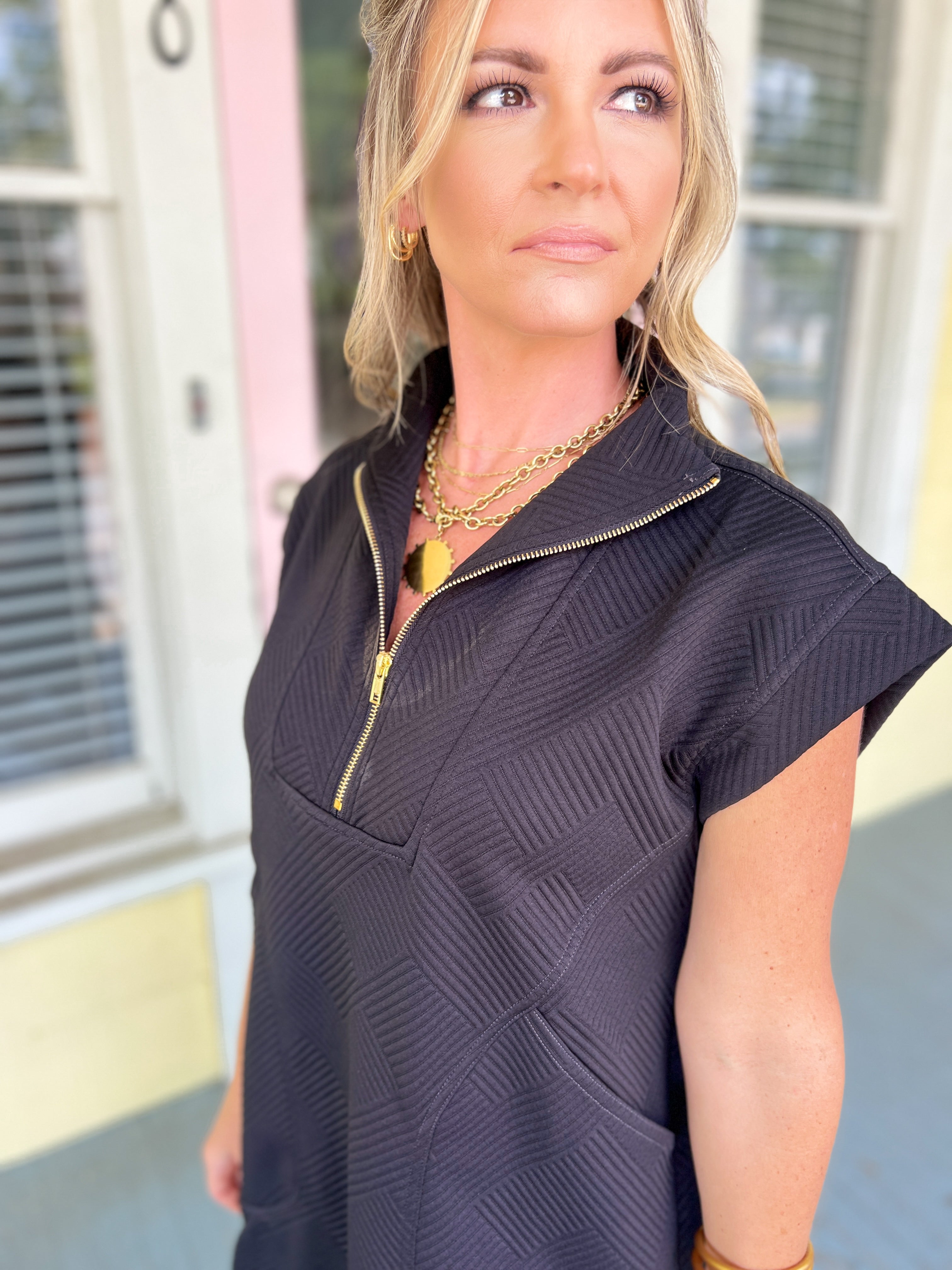 Stay On Your Mind Mini Dress - Black