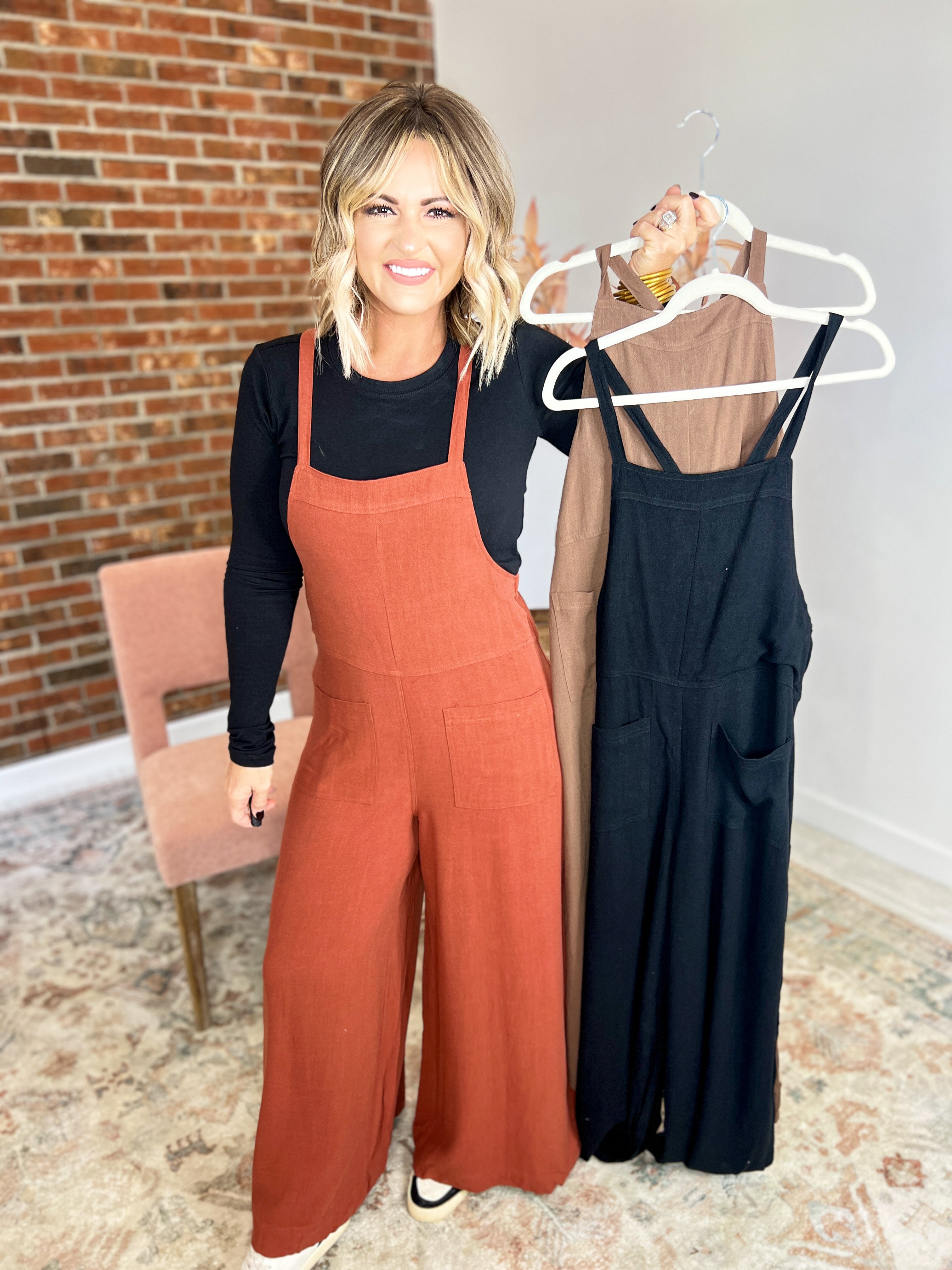 No Hard Feelings Jumpsuit - Copper