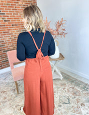 No Hard Feelings Jumpsuit - Copper