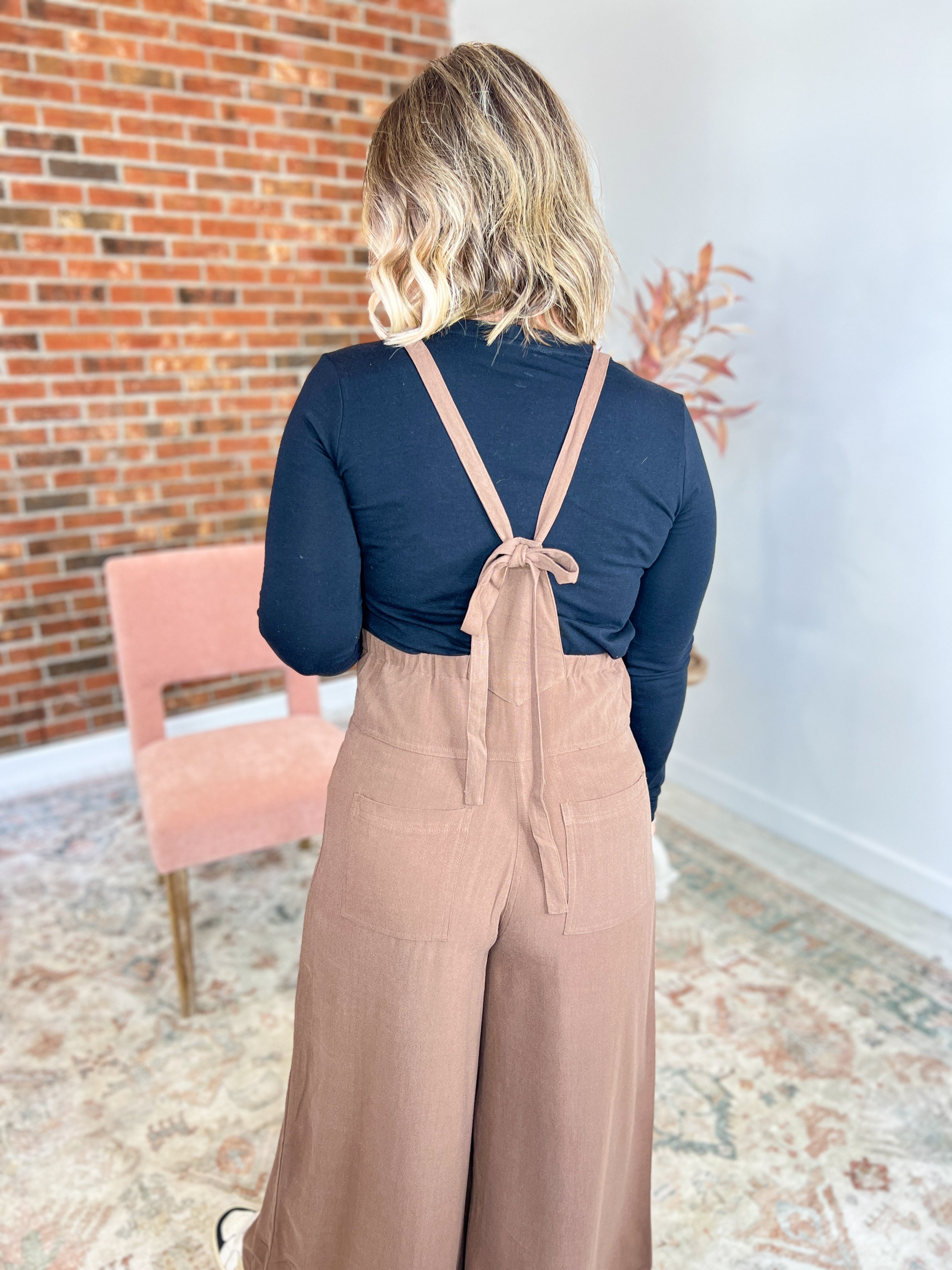 No Hard Feelings Jumpsuit - Mocha